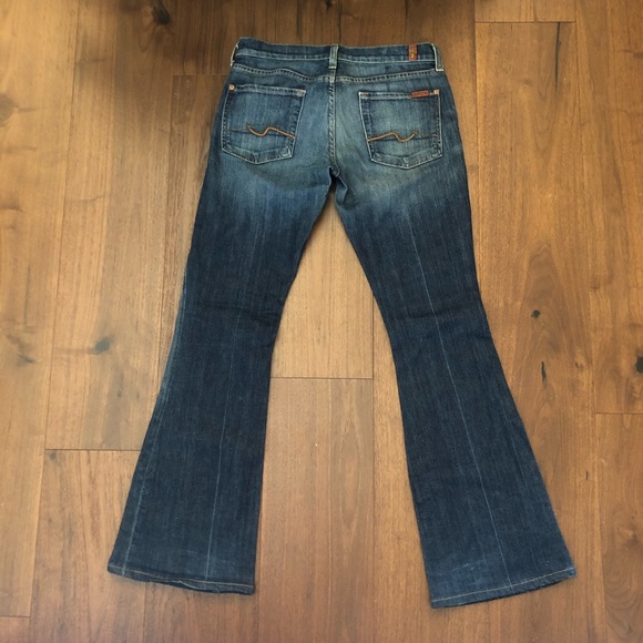 7 for all Mankind Distressed Flare Jeans, sz 28 - Picture 5 of 6